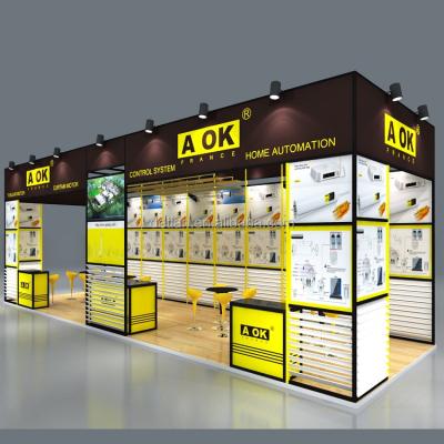 China Lightweight Fashion Exhibit Booth Design Portable Detian Exhibition Stand Trade Show Booth for sale