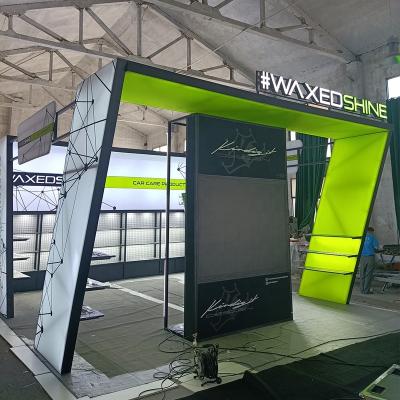 China Lightweight 20 to 30 Booth Outstanding Exhibition Booth Auto Show Booth for sale