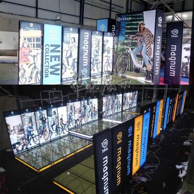 China Detian Light Offer Customized Light Box Lighting Exhibition Booth Lighting Trade Show Booth for sale