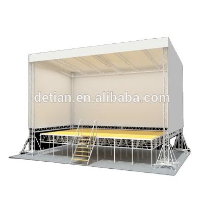 China Aluminum stage truss system for sale Shanghai factory direct sale aluminum outdoor stage, concert stage for sale