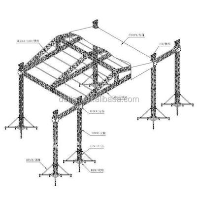 China Elevator Aluminum Lighting Truss Aluminum System for sale