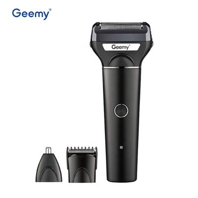 China GM597 Household Grooming Kit for Men 3 in 1 Professional Rechargeable Hair Trimmer Nose Trimmer GM-597 Rechargeable Hair Remover Cordless Razor Shaver for sale