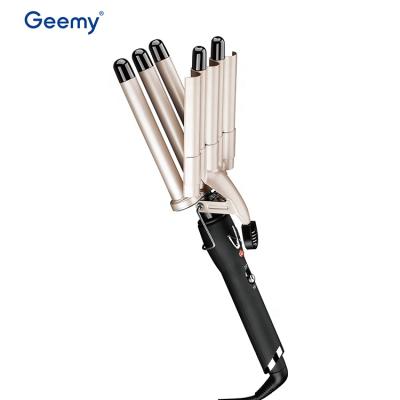 China Three Barrels GM2933 GEEMY Three Barrels Deeply Hesitate Professional Hair Curler ptc Heater Magic Curling Iron GM-2933 for sale