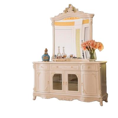 China Other European style luxury solid wood hand-carved sideboard for sale