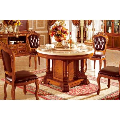 China European Neo Classic Dining Table With Leather Dining Chairs T205C# for sale