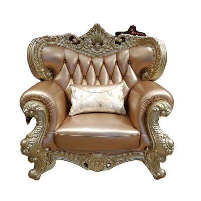 China (Other) Adjustable French Solid Wood Carving Luxury Living Room Sofa Set for sale