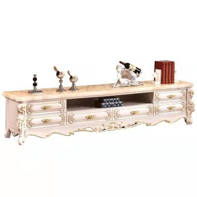 China Adjustable European-style coffee table TV cabinet (the other) solid wood carving living room set for sale