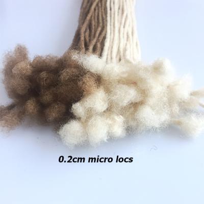 China Hoho Curly Curl Dreads 0.2cm Hair Extensions Micro Thin Dreadlocks Locs Braiding Hair for sale