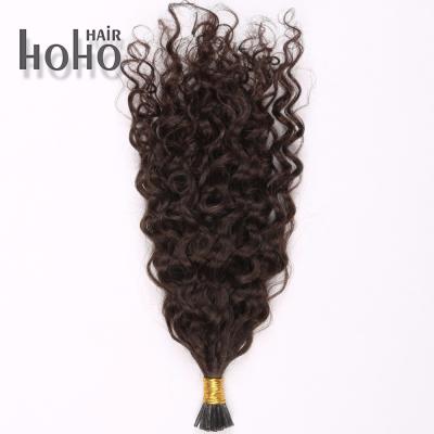 China 26 Inch Brazilian Kinky Curl 100% Brazilian Hair Kinky Curly Hot Fusion Hair Extensions for sale