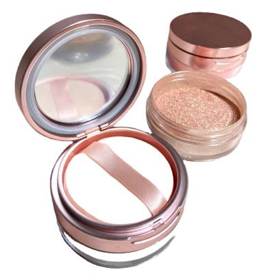 China Luxury Round Private Label Face-Oil Cosmetics Stereoscopic Loose Shading Powder Colorful Smooth 6 Color Control for sale