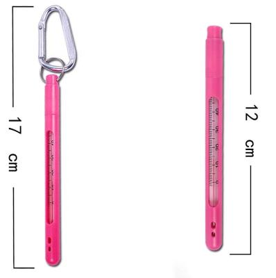 China With metal buckle factory supply fishing instruments measuring temperature fishing thermometer with metal buckle for sea fishing temperature control use for sale