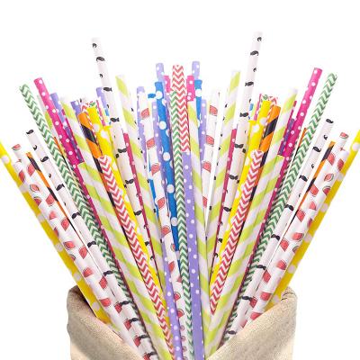 China Minimalist Free Custom Sample Paper Straws 8mm Paper Straw Drinking Straw Biodegradable Paper Pink For Party Decoration for sale