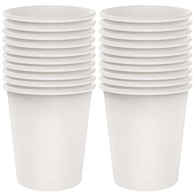 China 8 Ounce Custom Drinking Paper Cups Disposable Beverage Dinking Straws Printed Biodegradable Paper Coffee Cups Eco Friendly Roll for sale