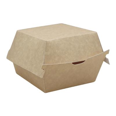 China Custom disposable food packaging disposable biodegradable lunch box burger box takeway food packaging for sale