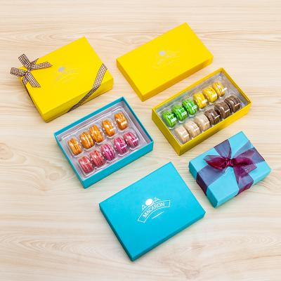 China Recyclable High Quality Eco Recycle Wholesale Macaroons Packet Box Custom Non-Toxic Cookie Macaron Box Cookie Macaron Boxes for sale