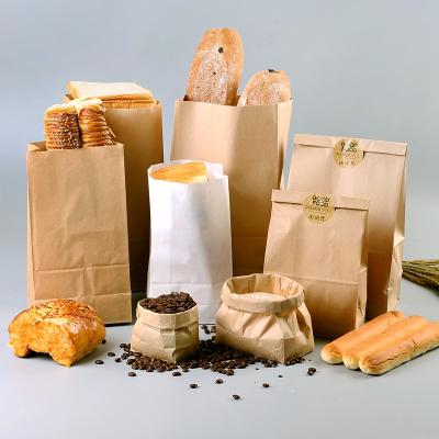 China Recycled Materials 100% Recyclable Food Grade Packaging Paper Bag Custom Lodge Shopping Paper Bags For Food for sale