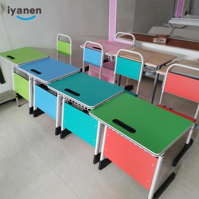 China School Furniture Popular Cheap Classroom Modern Design Simple Desk And Chair for sale