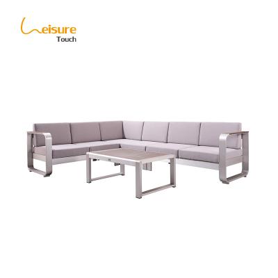 China Modern Modern Garden Chaise Lounge Furniture Patio Furniture Outdoor 7 Seater Sofa Set for sale