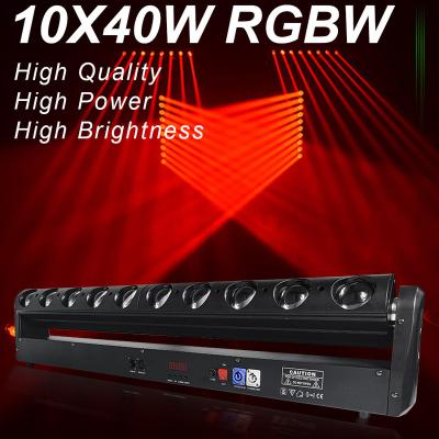 China High Quality Light Professional DMX Stage Light RGBW Strip Beam DJ Disco Party 10x40W Led Nightclub Dance Floor Bar Equipment for sale