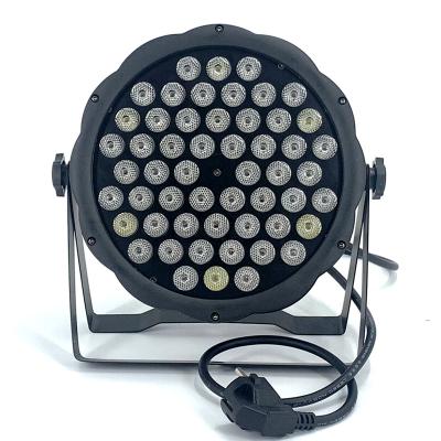 China DMX Stage LED Par Lights Wash Light Flat Slim Disco 54x3W RGB 3in1 Led Par Light UV LED DMX Luxury Lights for sale