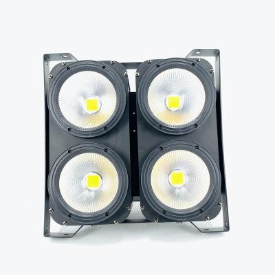 China DMX Stage Light Led Blinder Light 4eyes 4x100w 200W LED Rgbwa 6in1 LED UV Warm White COB Par Light DJ Strobe Stage Lighting for sale