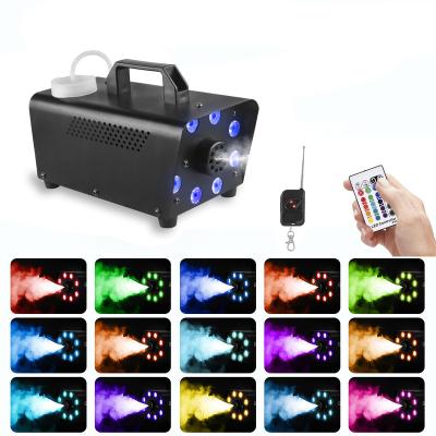 China Wireless Remote Control DMX Stage Light 500W LED RGB Fog Machine DJ Disco Smoke Machine For Party Wedding Halloween Fogger Stage Effect for sale