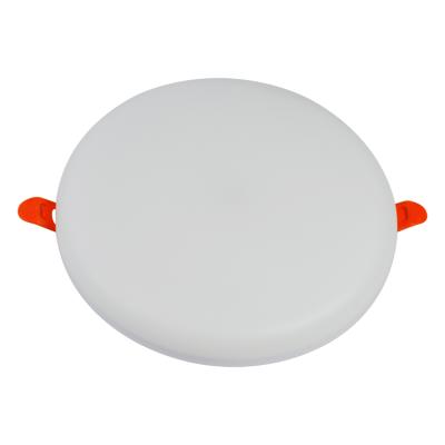 China Long Lifespan LED Panel 18w Surface Mounted Frameless Ceiling Light Ultra Thin Cool White Circular Square Led Panel Lights for sale