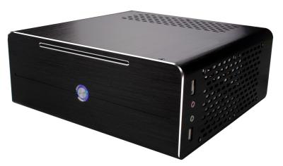 中国 黒/銀小型 ITX は無雑音の、小型タワー コンピュータ箱を包装します 販売のため