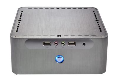 中国 ファン電源、小型 ITX PC の箱が付いているアルミニウム コンピュータ箱 販売のため