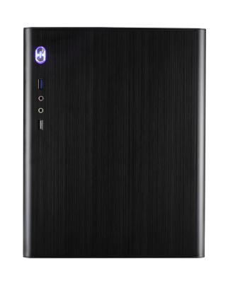 China Sliver Aluminum Vertical Computer Cases Micro-ATX With Wiredrawing Technology for sale