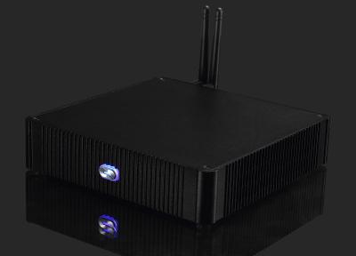 中国 高性能の Barebone の小型 PC、黒い二重中心 ITX コンピュータ Barebone 販売のため