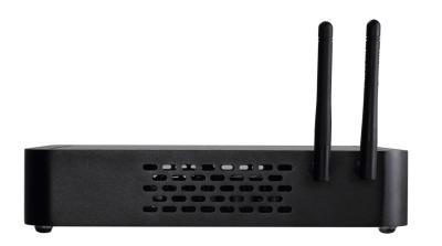 China Home Theatre Black Barebone Mini PC , 3.5mm Aluminum Mini ITX Computer Barebone for sale