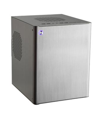 China 1.5mm Wiredrawing Texture Mini ITX Micro ATX Case , Aluminum Desktop PC Case for sale