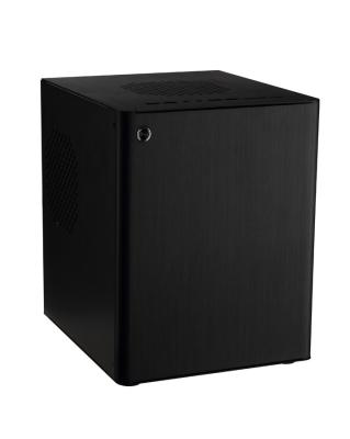 中国 高速データ伝送が付いている黒いアルミニウム小型 ITX マイクロ ATX 箱 販売のため