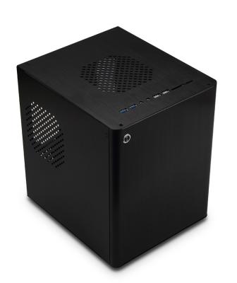 中国 縦のデスクトップ アルミニウム コンピュータ箱、DIY のゲーマーのための小型 ITX マイクロ ATX 場合 販売のため