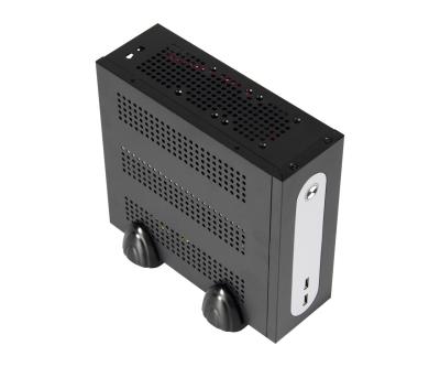 China Industrial Gamer PC Mini ITX Slim Desktop Case With 12V 5A Power Adapter for sale