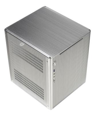 China Vertical HTPC Mini ITX Micro ATX Case Support Double HDD Full Aluminum Slim CD-ROM for sale