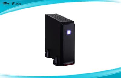 China Black Mini ITX Cases Front panel / desktop computer case With Power Supply for sale