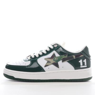 China Bape Luxury Sta SK8 Casual Fashionable Low Top Sneakers Ortholite H1YEI Patent Leather Sports Basketball Shoes Brand ABathingApe Low Top for sale