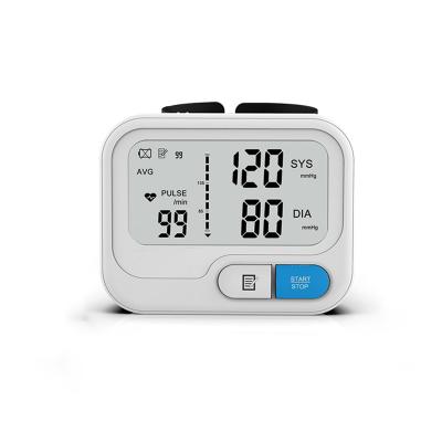 China New Factory Price Smart Home Plastic Lightweight Electronic Blood Pressure Monitor Portable Digital Wrist Sphygmomanometer 2021 for sale