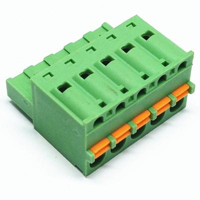 China 2EDGKDFM/2EDGKDM screwless free hanging terminal blocks female socket5.08mm pitch for sale