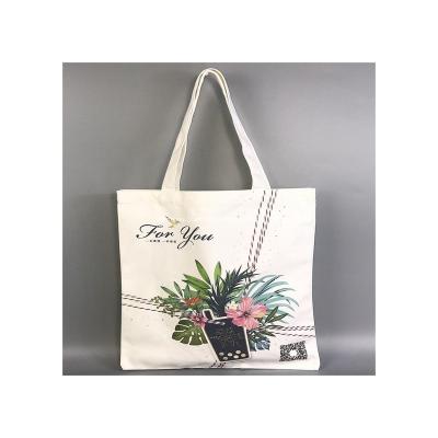 China Recyclable Hot Selling Fashion Eco Friendly Shopping Grocery Tote cotton Custom Printed Cotton Bag for sale