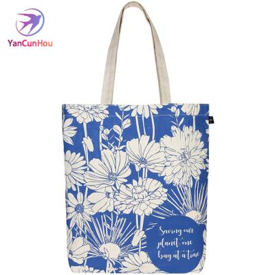 China Recyclable Wholesale Custom Printed Cotton Garment Muslin Gift Bag for sale