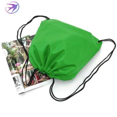 China SEDEX Recyclable Custom Logo Printed Large Cheap Price Green Transparent Clear Cloth Drawstring Bag Custom Logo for sale