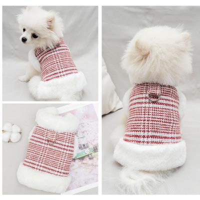 China New Sustainable Vest Pet Products Puppy Clothes Cotton Padded Winter Clothes Pet Clothing for sale