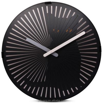 China ABS+Quartz Movement 12 Inch Dynamic Cat Moving Clock Telling Time By Meow for sale