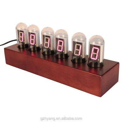 China CREATIVE Technological Desktop Digital Clock LED Nixie High End Tube Style For Home Decoration for sale