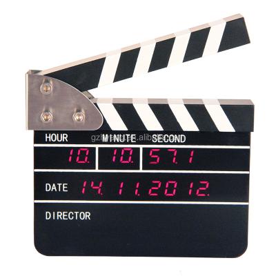 China CREATIVE Mini Movie Clappers Digital LED Alarm Table Clock with Design Patent for Promotion Gifts and Decor for sale