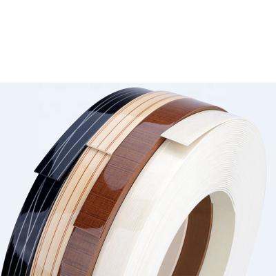 China Dark Furniture Edging Strip with Hot Melt Glue on the Back for sale