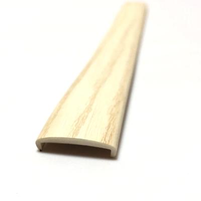 China Shanghai Factory Dark Wood Grain PVC Furniture Edging Solid Color U Molding Edge Trim For Countertop Edging for sale